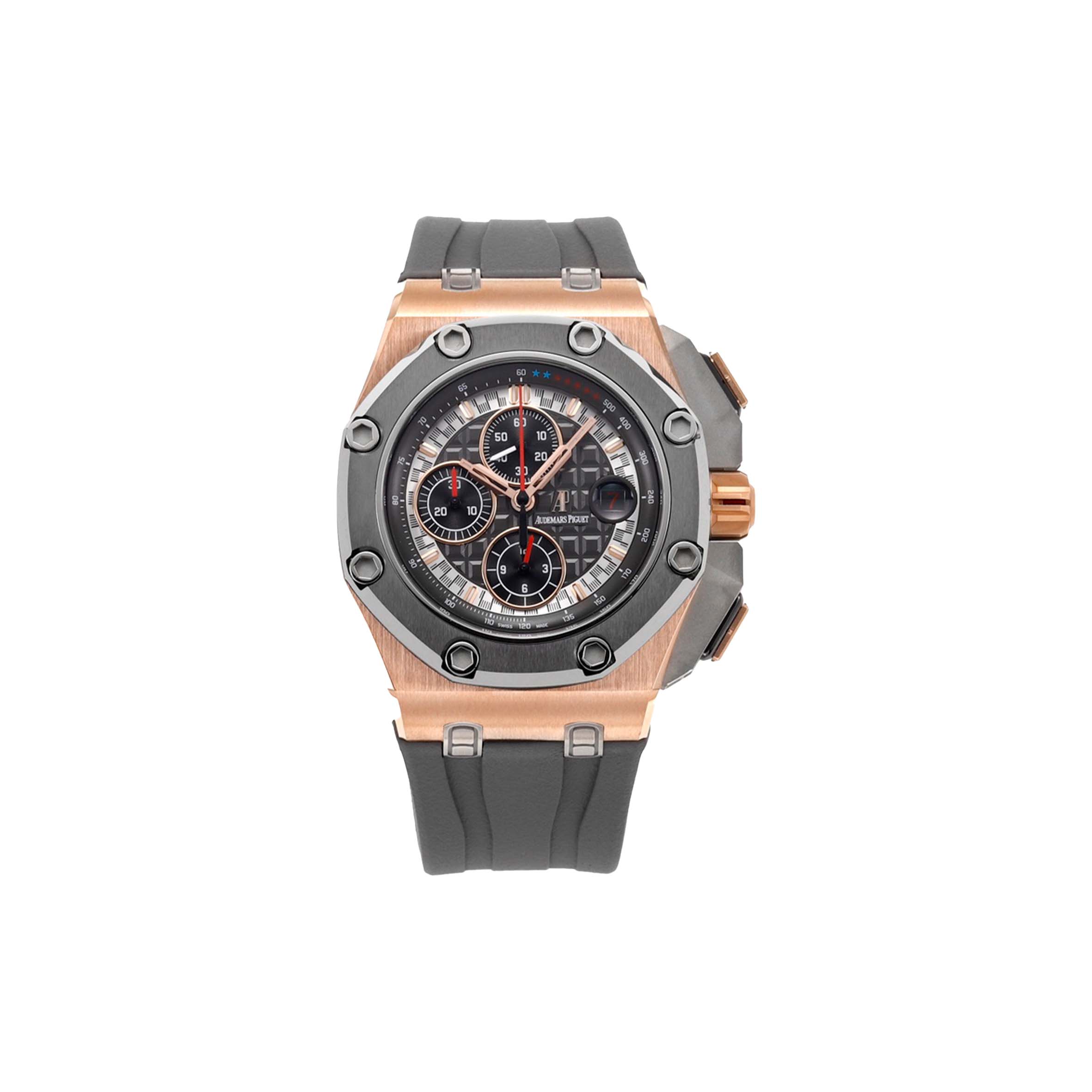 audemars P*g*et royal oak offshore 44mm rose gold black dial watch 26401ro.oo.a002ca.02